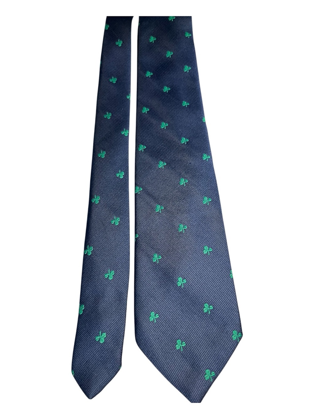 Boyd’s St. Patrick Day Shamrocks on Navy Whimsical Novelty Tie